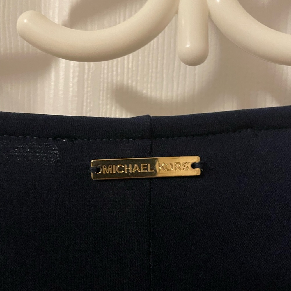 Michael Kors Black Sheath Mini Dress Cowl Neck - Picture 4 of 5